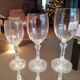 Set of 17 glasses in ancient crystal