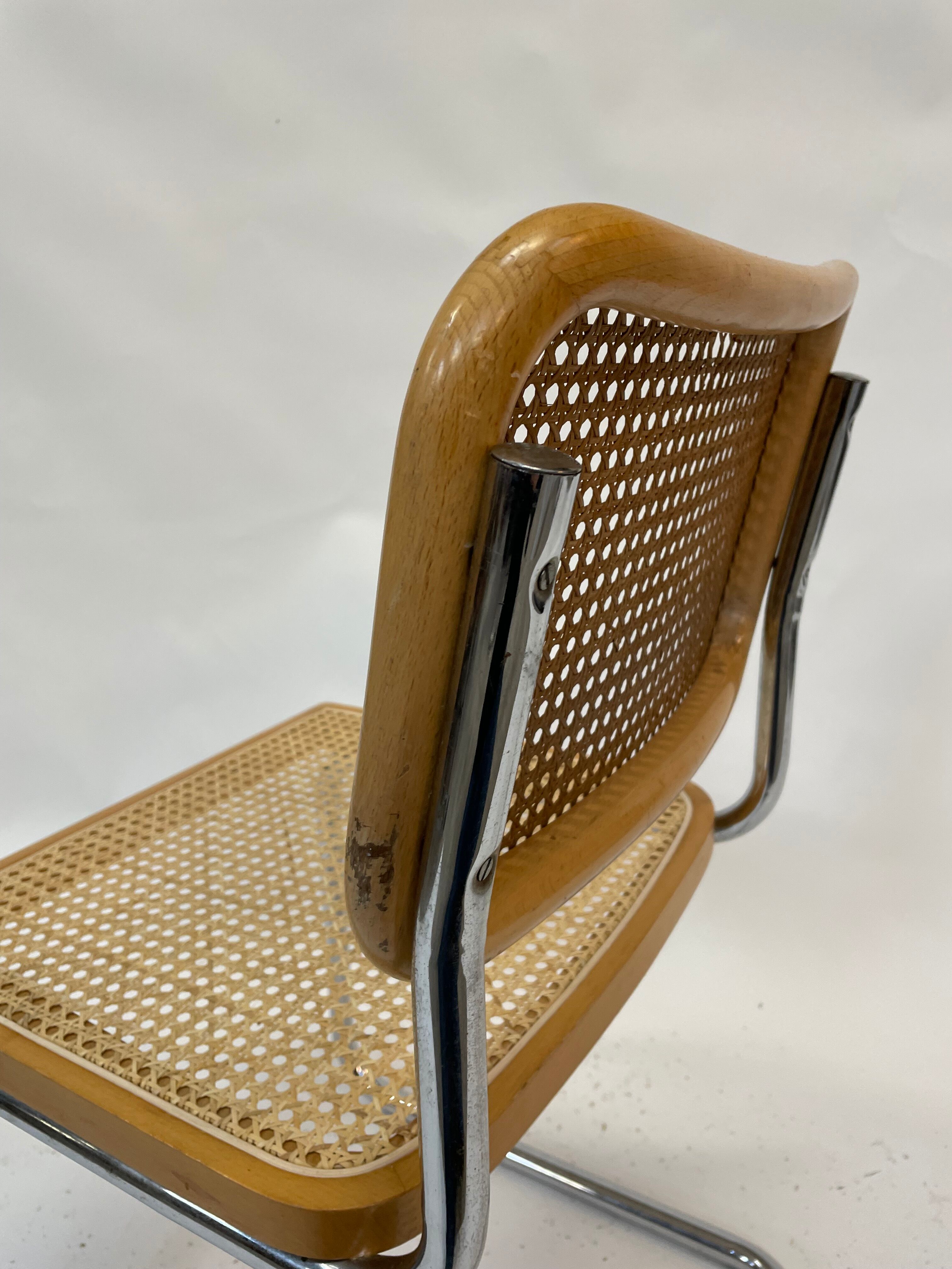 Cesca design chair b32 model in chrome