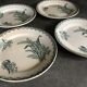 Set of 4 old plates st amandinoise st amand décor muguet
