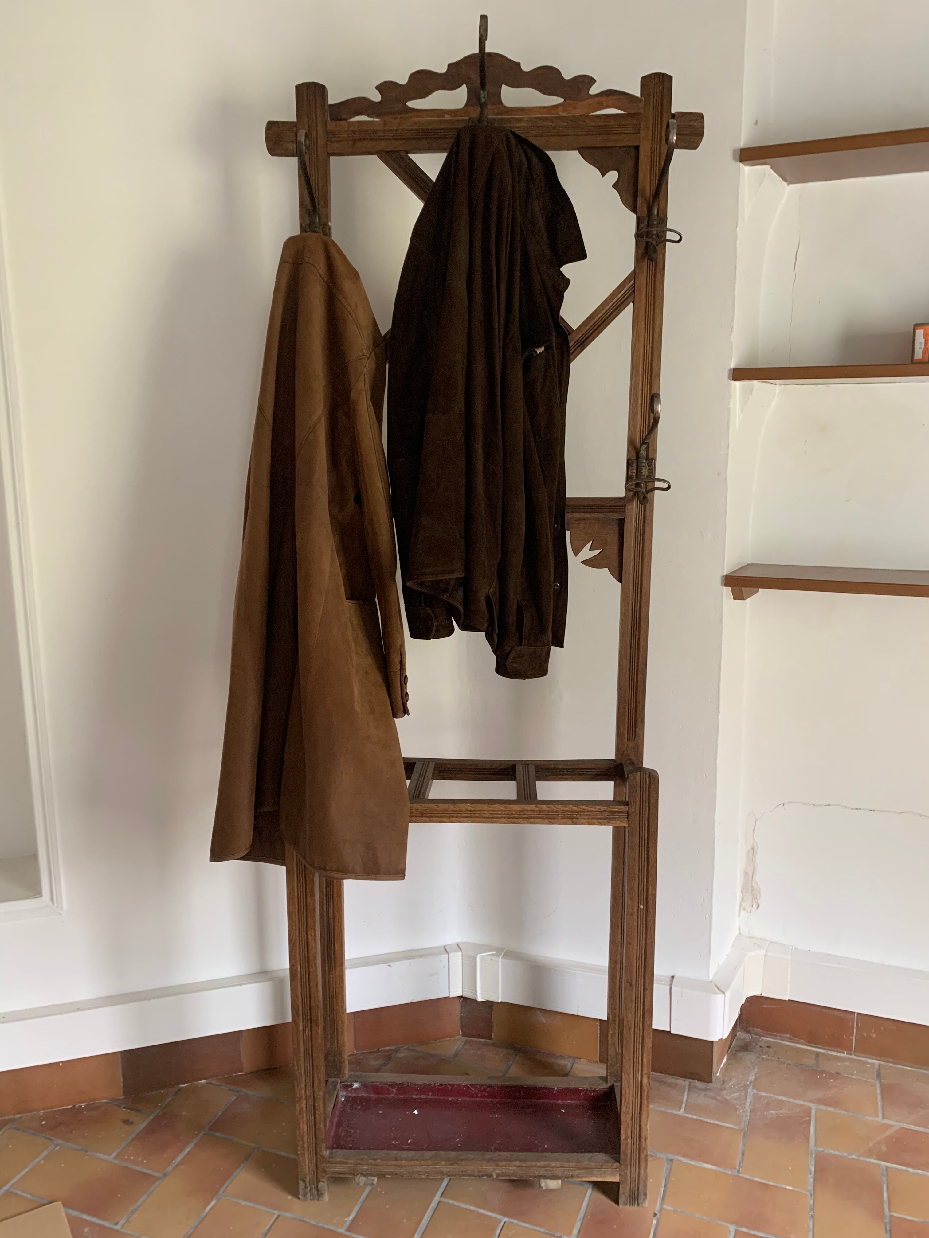 Vintage cloakroom coat rack