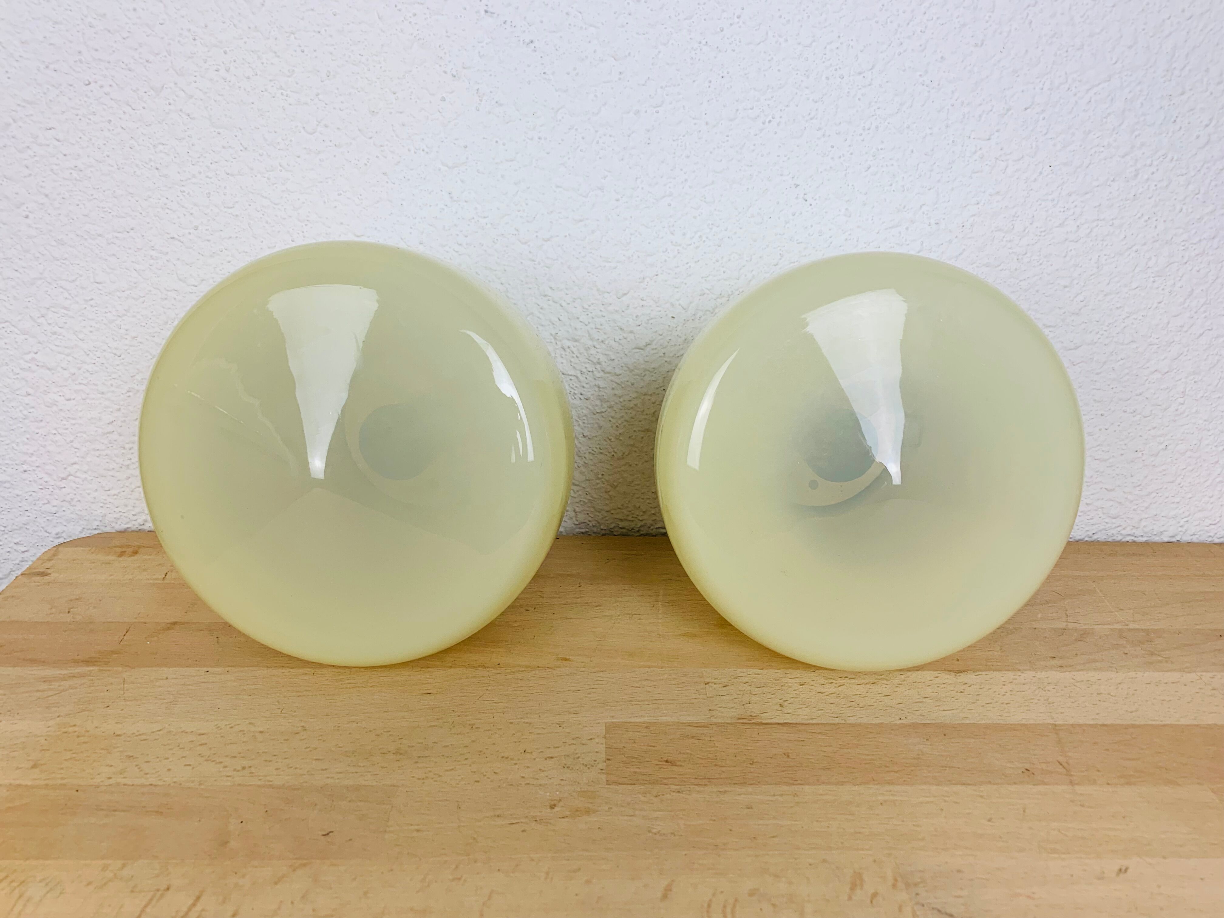 Ceiling lamps 50s opaline Regent or wall lamps