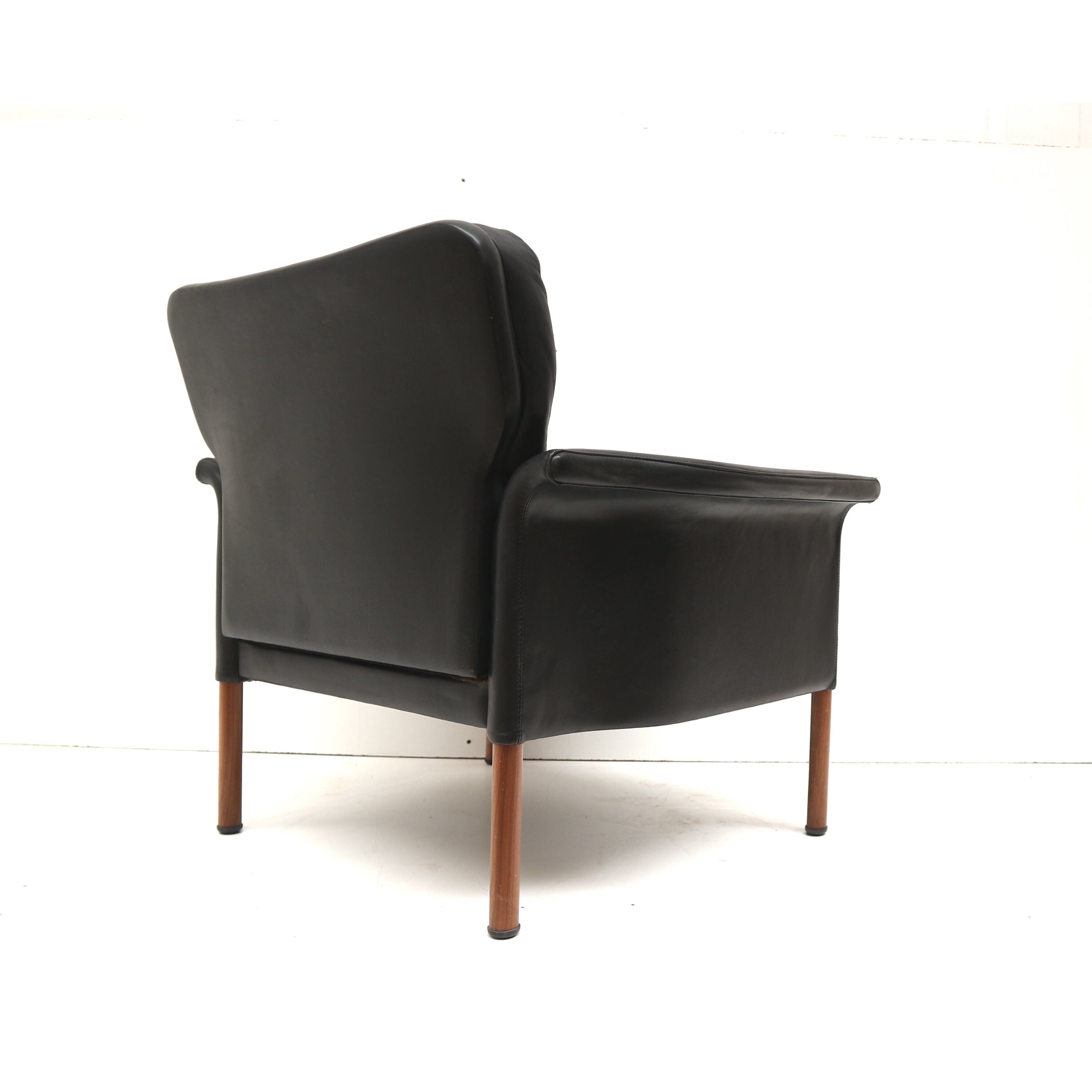 Leather armchair by Hans Olsen 1960s