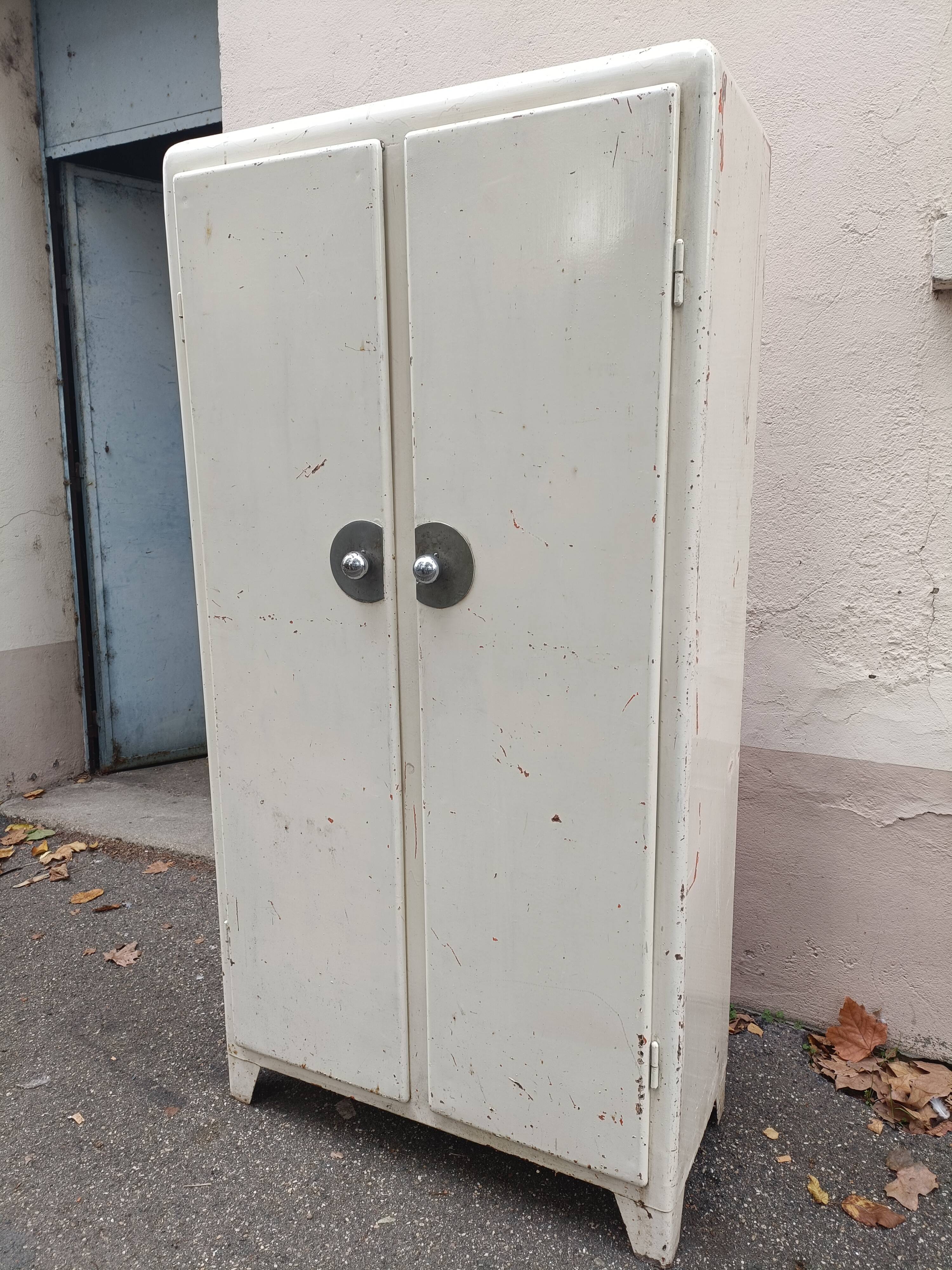 Metal cabinet industrial kitchen