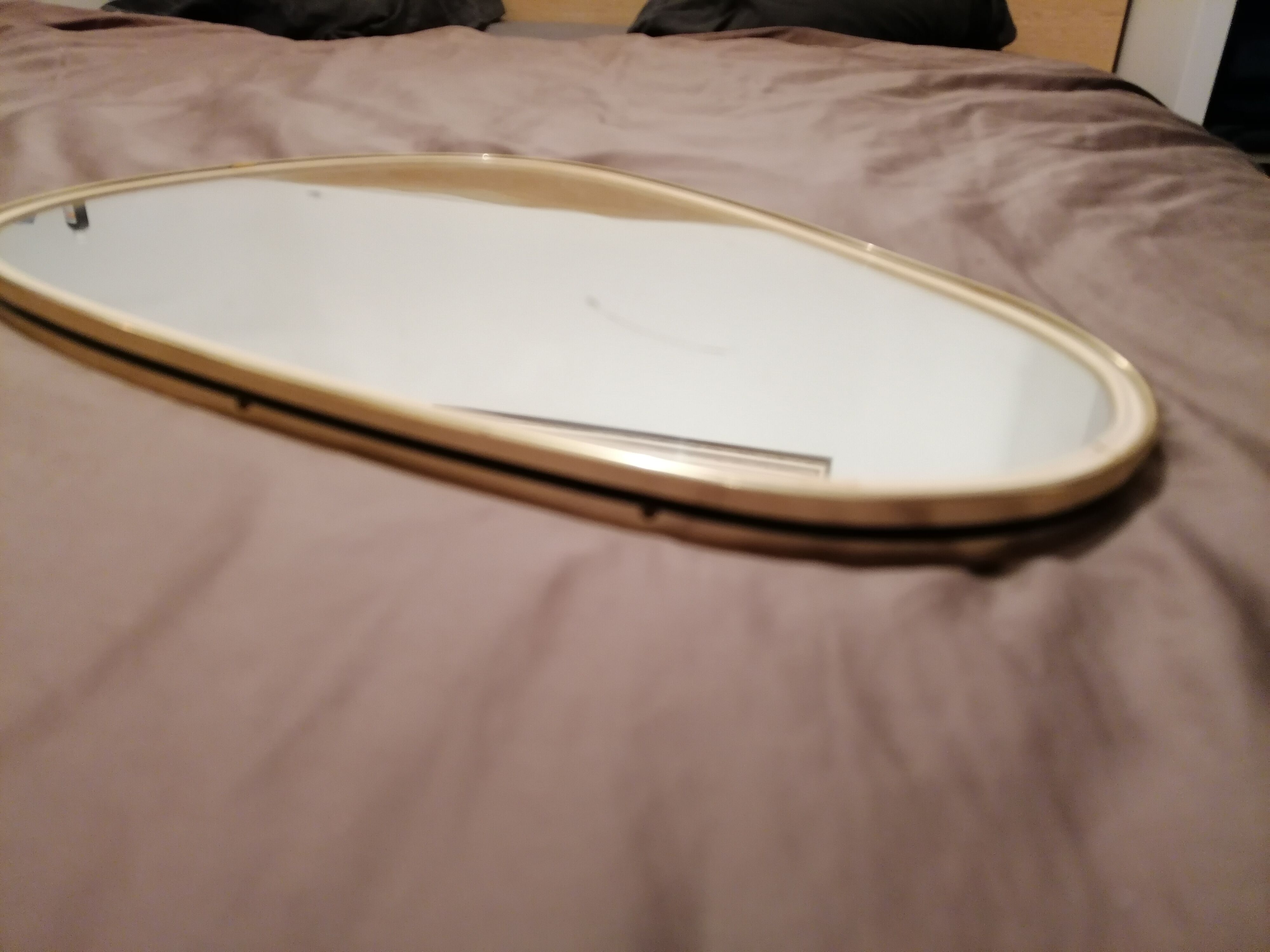 Miroir asymétrique forme libre vintage