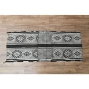 1970s Vintage Turkish Handmade Wool Cotton Gray Kilim Runner Rug 60x152
