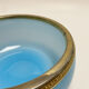 Sky blue opaline glass bowl