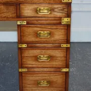 Vintage Military Campaign Desk with Brass Fittings