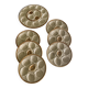 Set of 6 plates and 1 large oyster dish. Saint Clément.