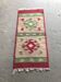 Mid-century multicoloured hallway rug in textile, kilim style, 1950s — 106 x 47 cm