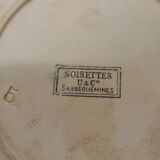 Set of 8 hazelnut Sarreguemines plates