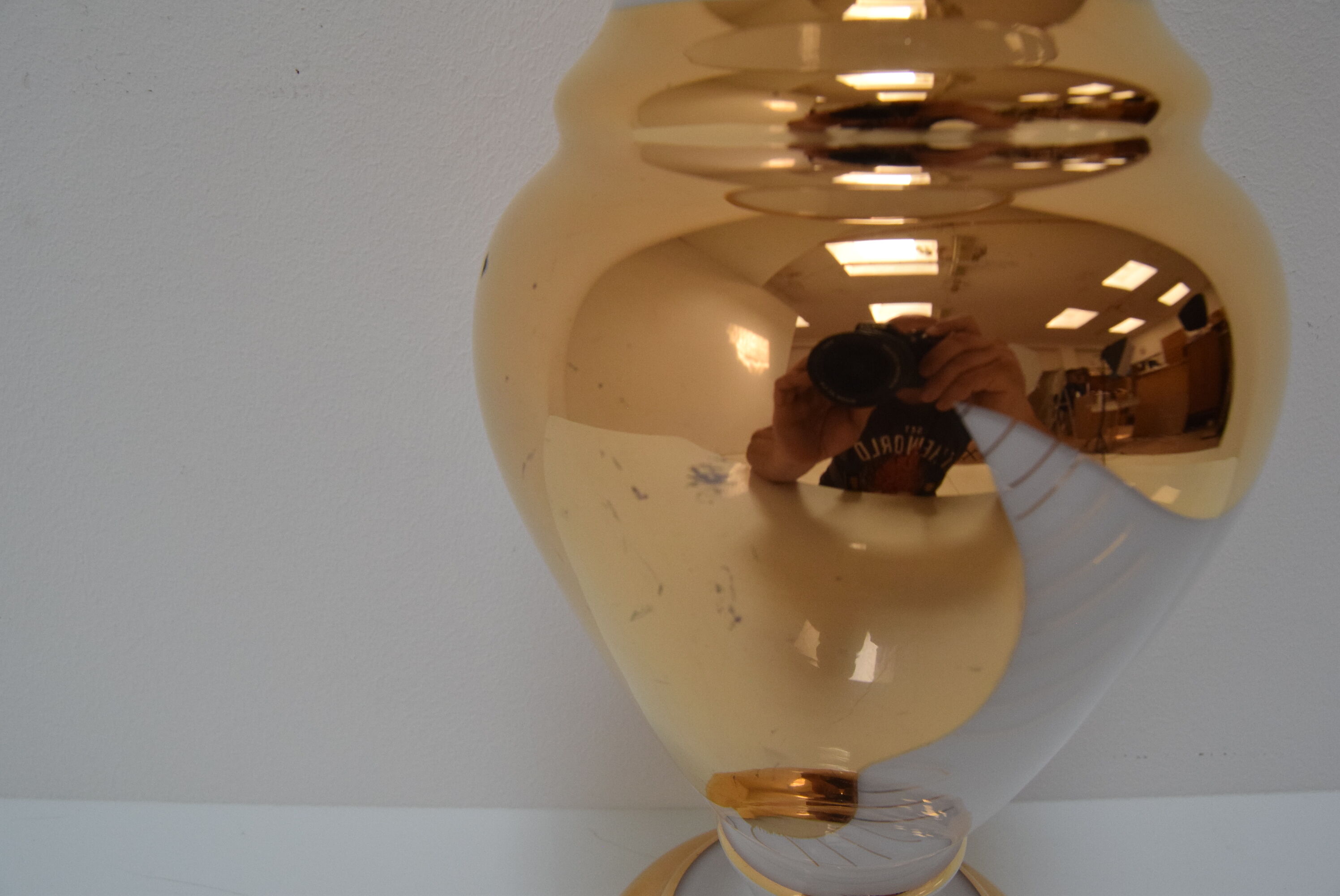 Art glass vase Novy Bor 1960s