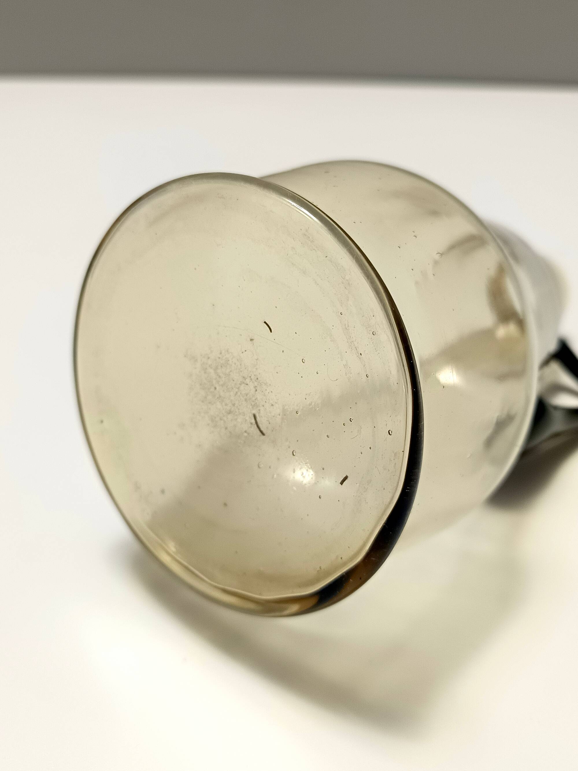 Straw Colored Murano Glass Pitcher Vase attr. to Vittorio Zecchin, Italy