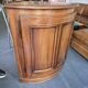 Curved wooden corner unit – Classic style