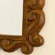 Carved wooden mirror