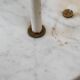 Lampe sur pied italienne avec base en marbre par Stillux