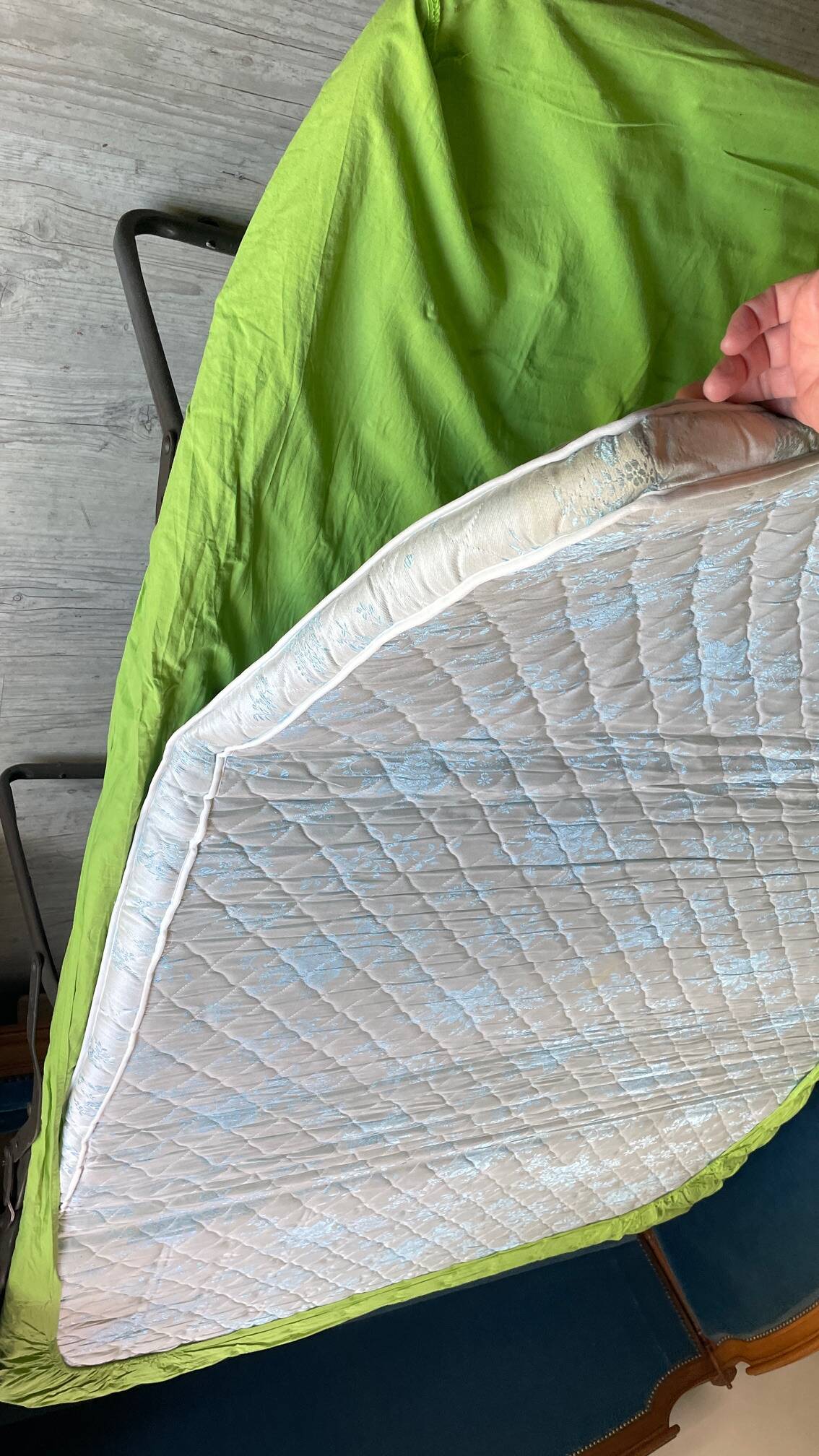 Vintage Velvet Jean Roche Bois Sofa