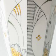 Lampe de table Art Déco vintage par Royal Delft, céramique peinte à la main