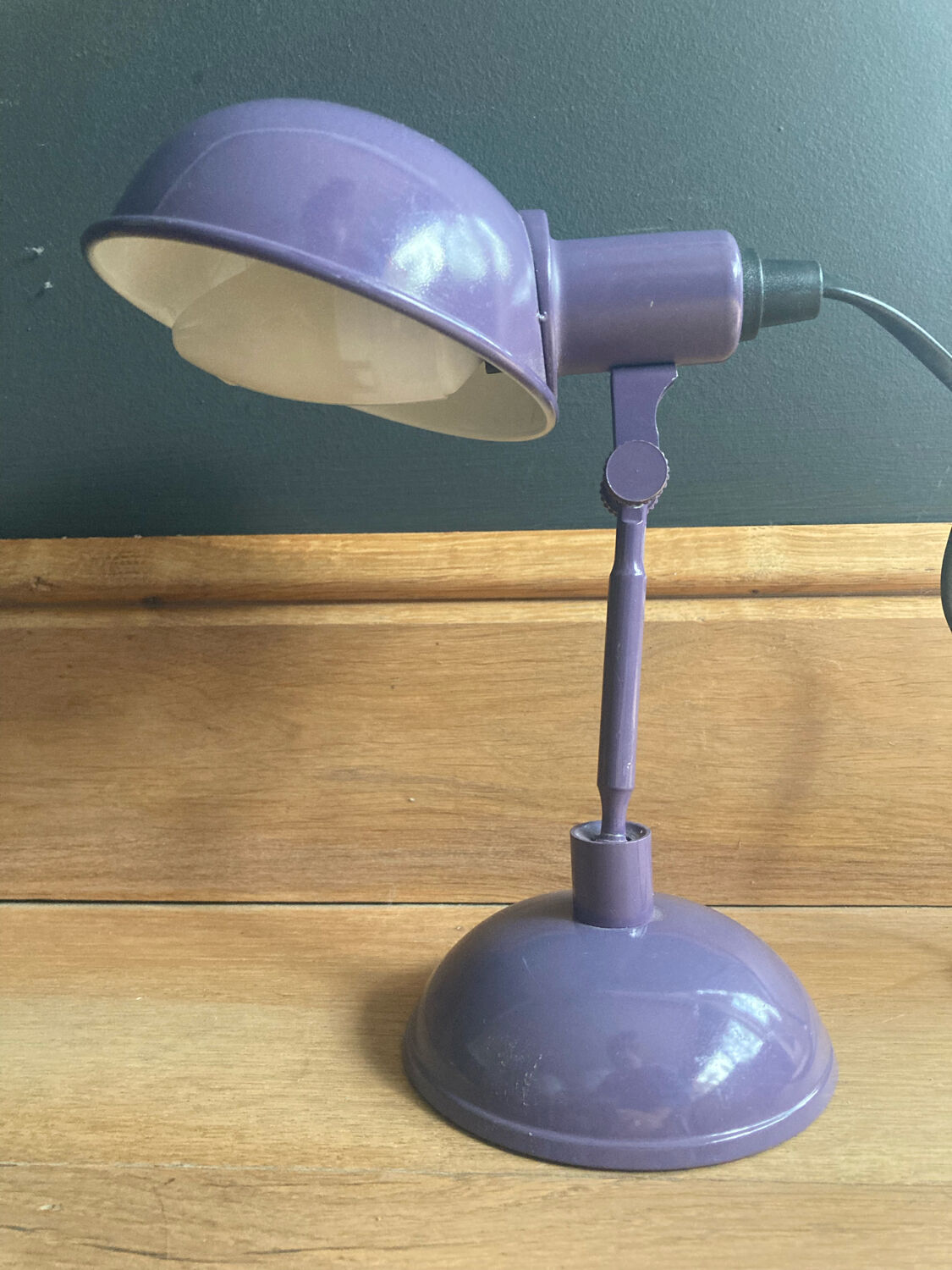 Purple desk lamp