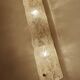 Large Vintage Murano Glass Brass Wall Lamp