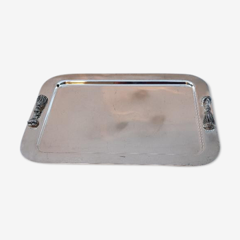 70s silver metal tray