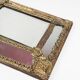 Antique French mirror in repoussé brass with a 19th-century pediment (60*34 cm)
