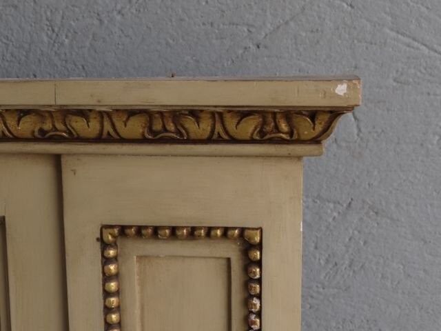 mirror carved wood painted gold st Louis XVI 116x153cm