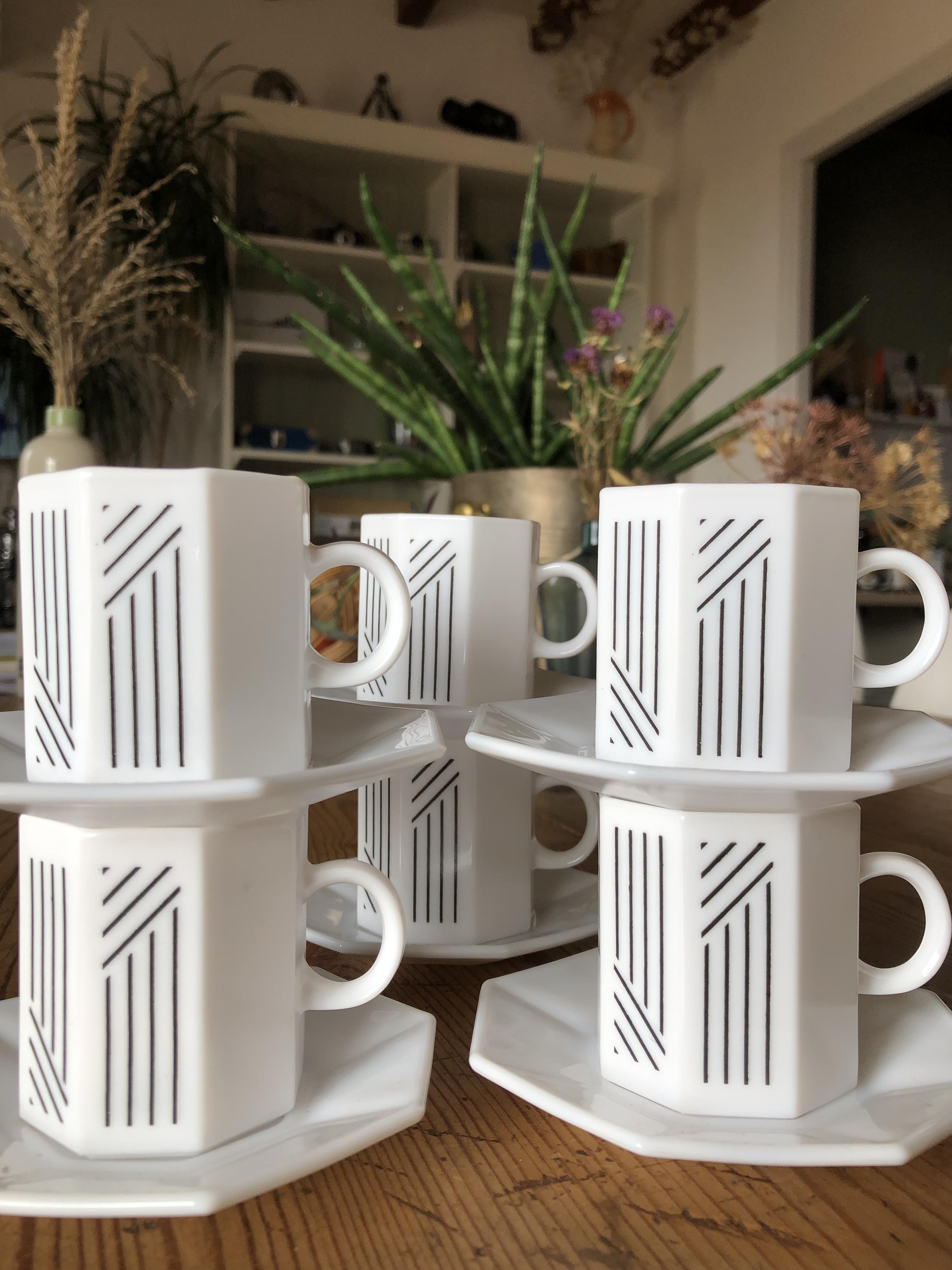 Lot de 6 tasses à café Arcopal