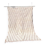 Handmade White Moroccan Wool Rug – Authentic Berber Craftsmanship & Timeless