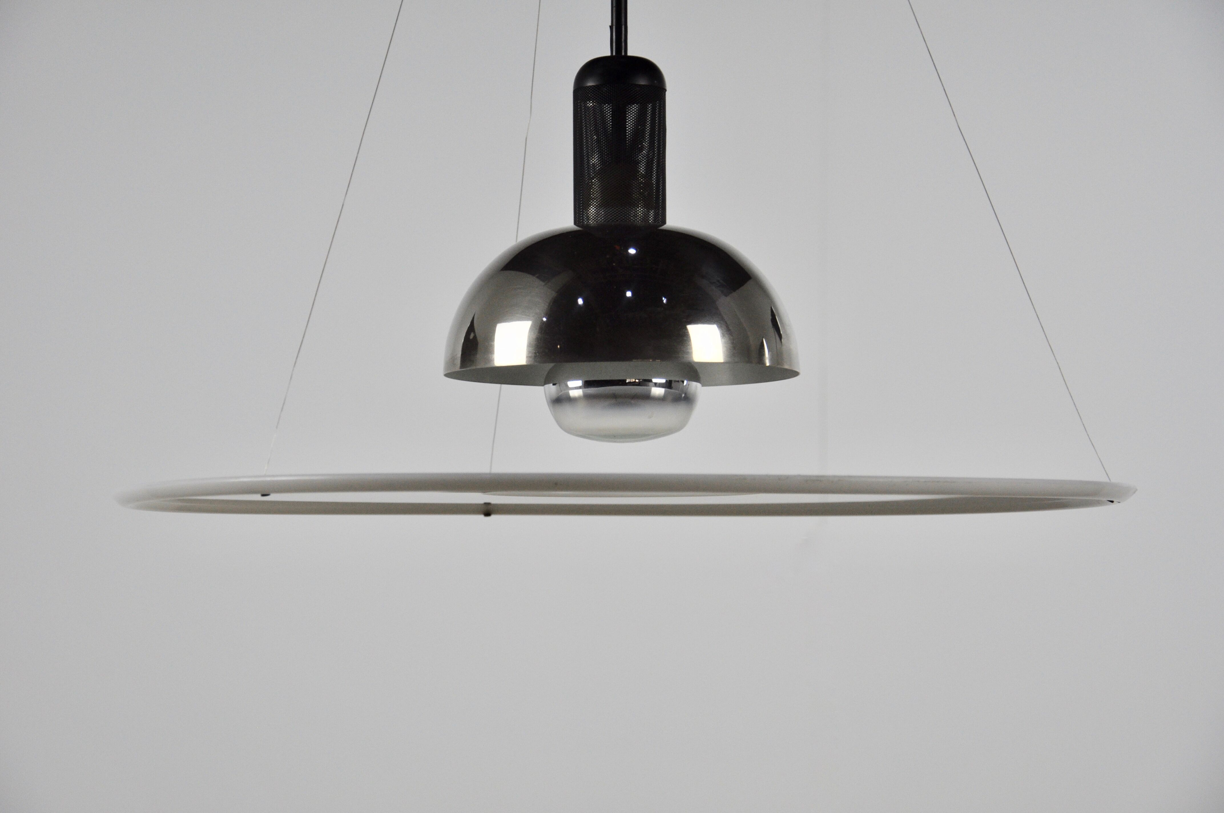 Italian Frisbi 850 hanging lamp by Achille Castiglioni for Flos, 1970