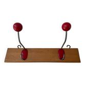 Porte manteau vintage en bois années 50