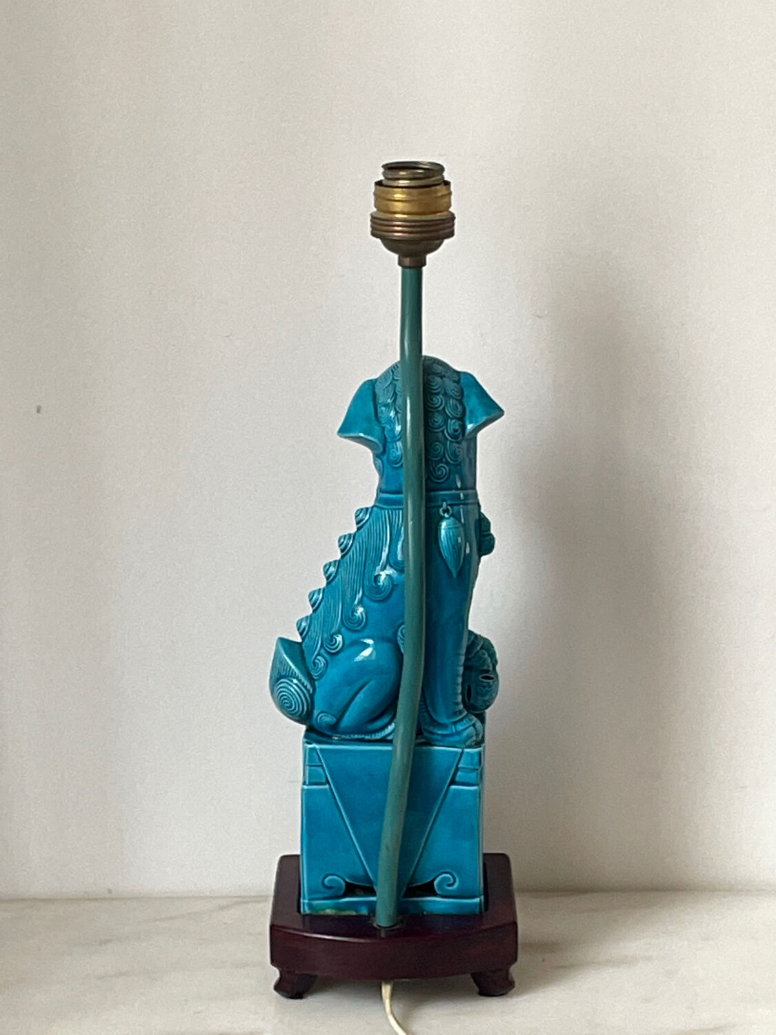 Lampe vintage céramique Hollywood Regency
