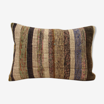 Turkish handmade kilim pillow 40x60 cm