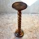Walnut base column