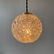 Pair of vintage round pendant lamps