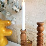 Candle holder - oak soliflore IRIS