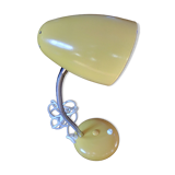 VINTAGE DESK LAMP - Yellow metal movable steel arm