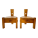 Pair of small pine chairs from the 1970s