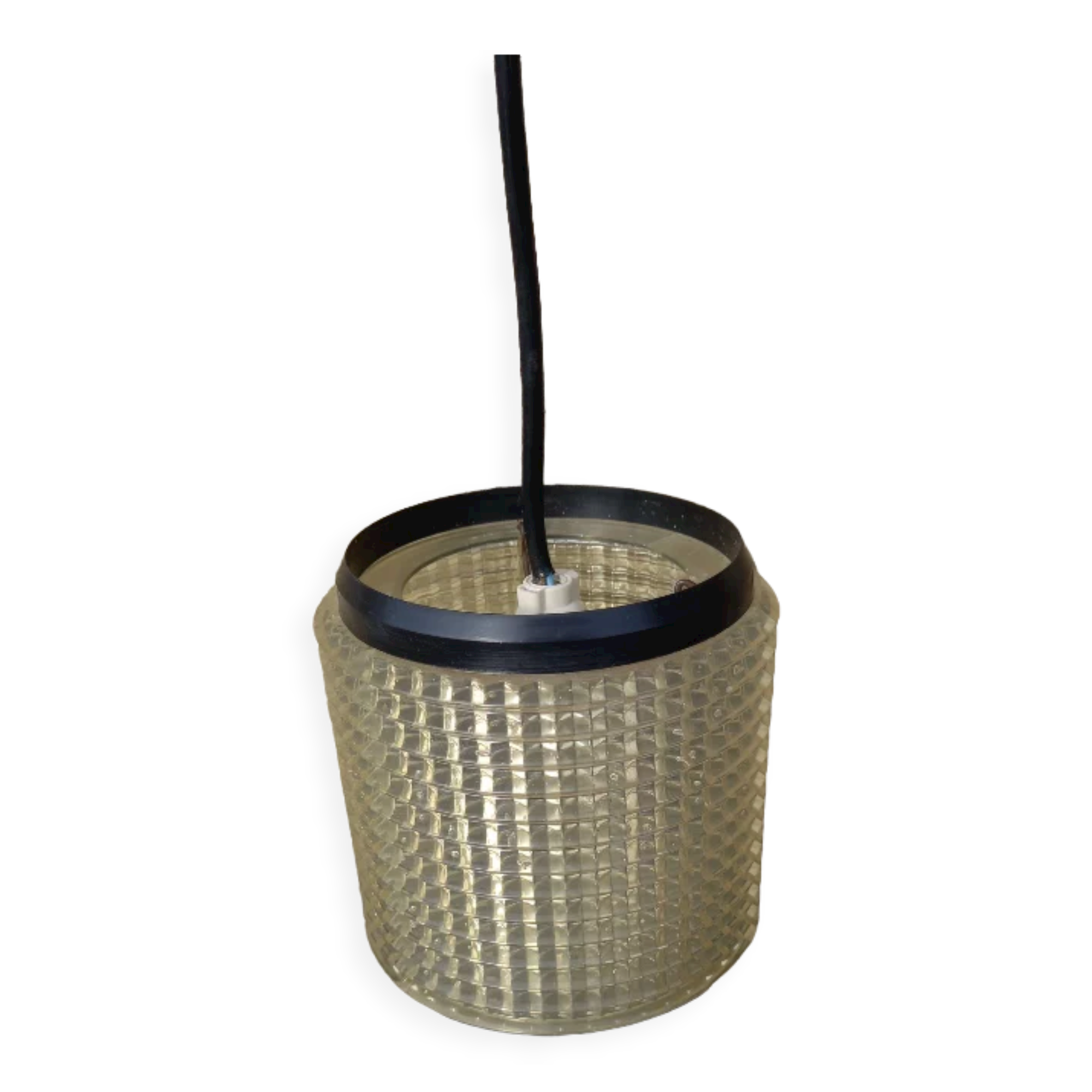 Cylindrical suspension lighting 70s