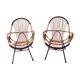 Two rattan chairs