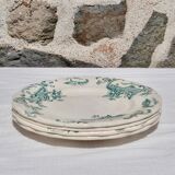 Set of 4 dessert plates Terre de Fer
