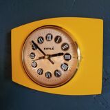 Vintage clock, "Yellow Kiplé" wall clock