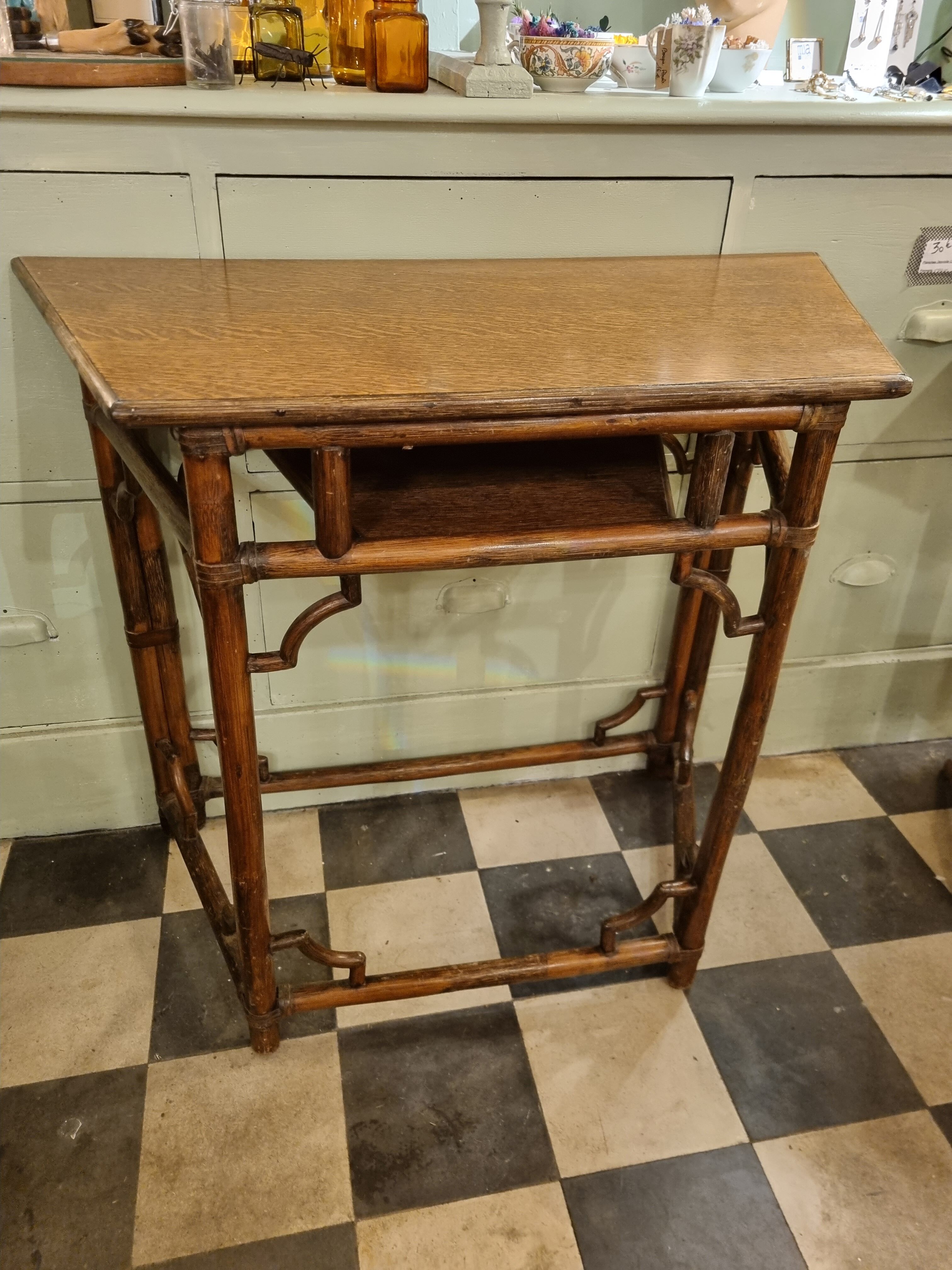 Console trapèze bambou 1900