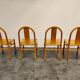 Chaises à manger scandinaves du milieu du siècle ensemble de 4, 1960