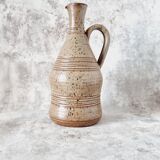 Ceramic pitcher French design and handmade Vallauris 60s