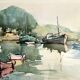 Tableau signé H. MARMONTES – Aquarelle - PONT-AVEN