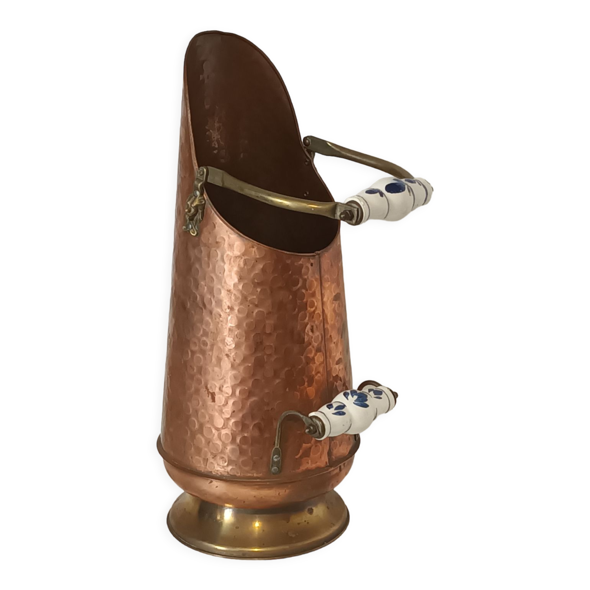 Coal bucket solid copper Holland