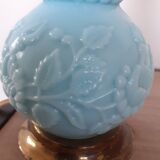 Sky blue opaline lamp foot