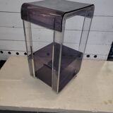 Plexiglas shelf on casters from the 70s