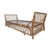 Bed with drawer rattan bed