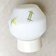 Mid Century milk glass flush mount ceiling lamp